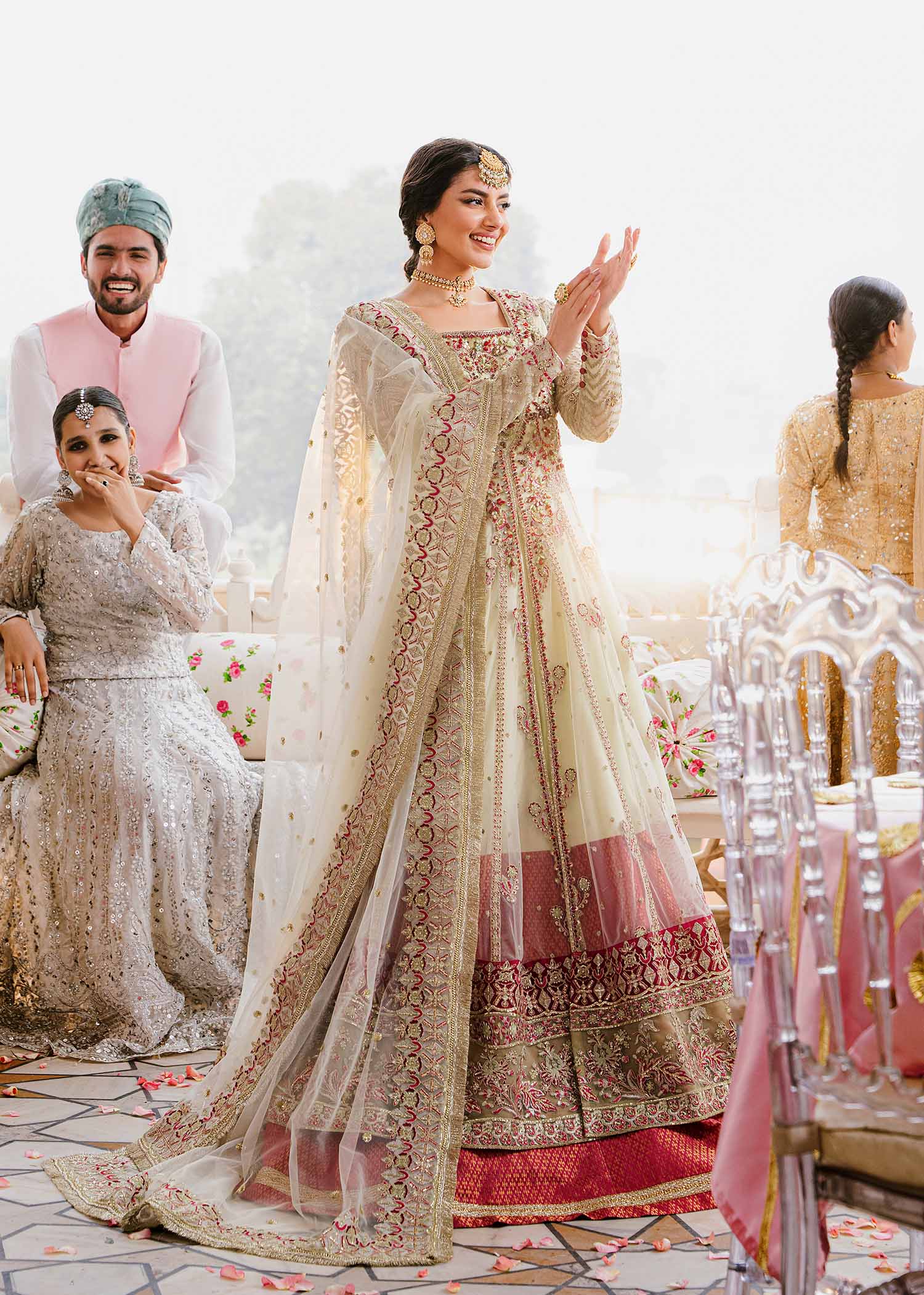 Women Wearing Kaneel Patel Peshwas For Formals Events - Pakistani Designer Wear For Women In UK | Kifat