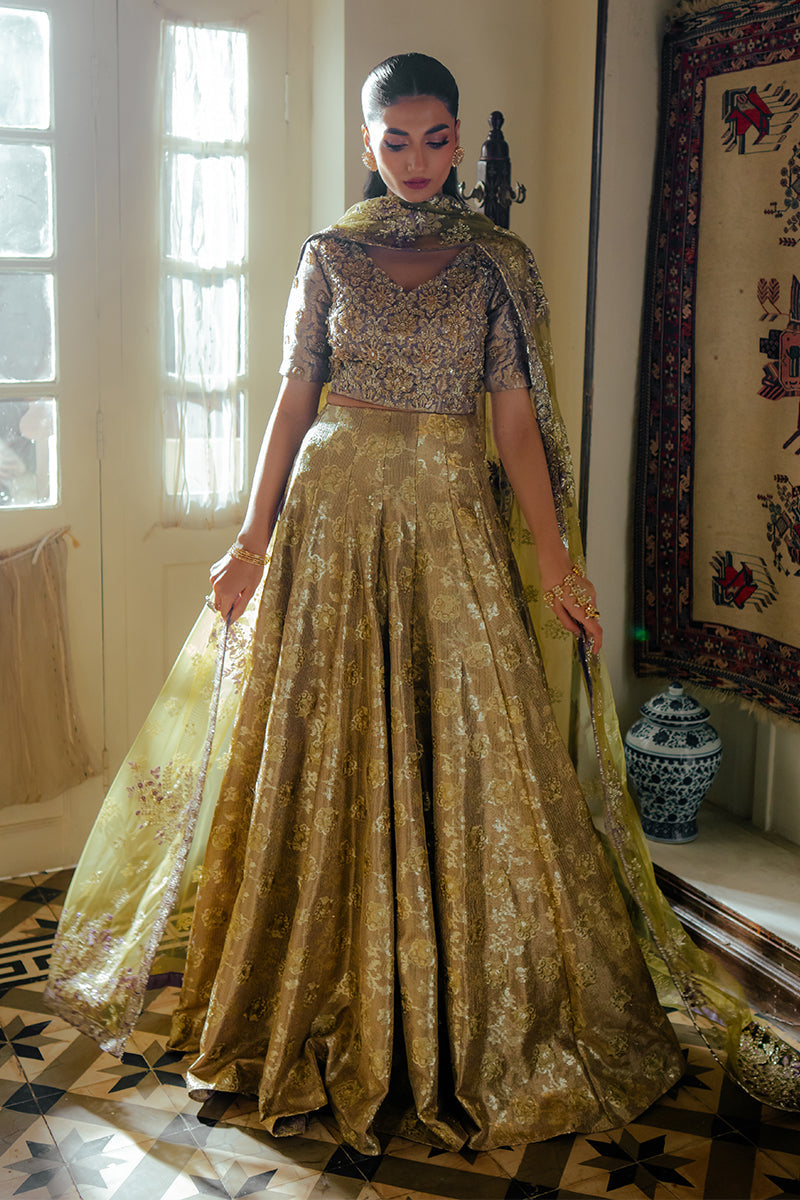 Women Wearing Elma Lavender Lehnga Choli for Formal Events - Pakistani Designer Wear for Women in UK | Kifat