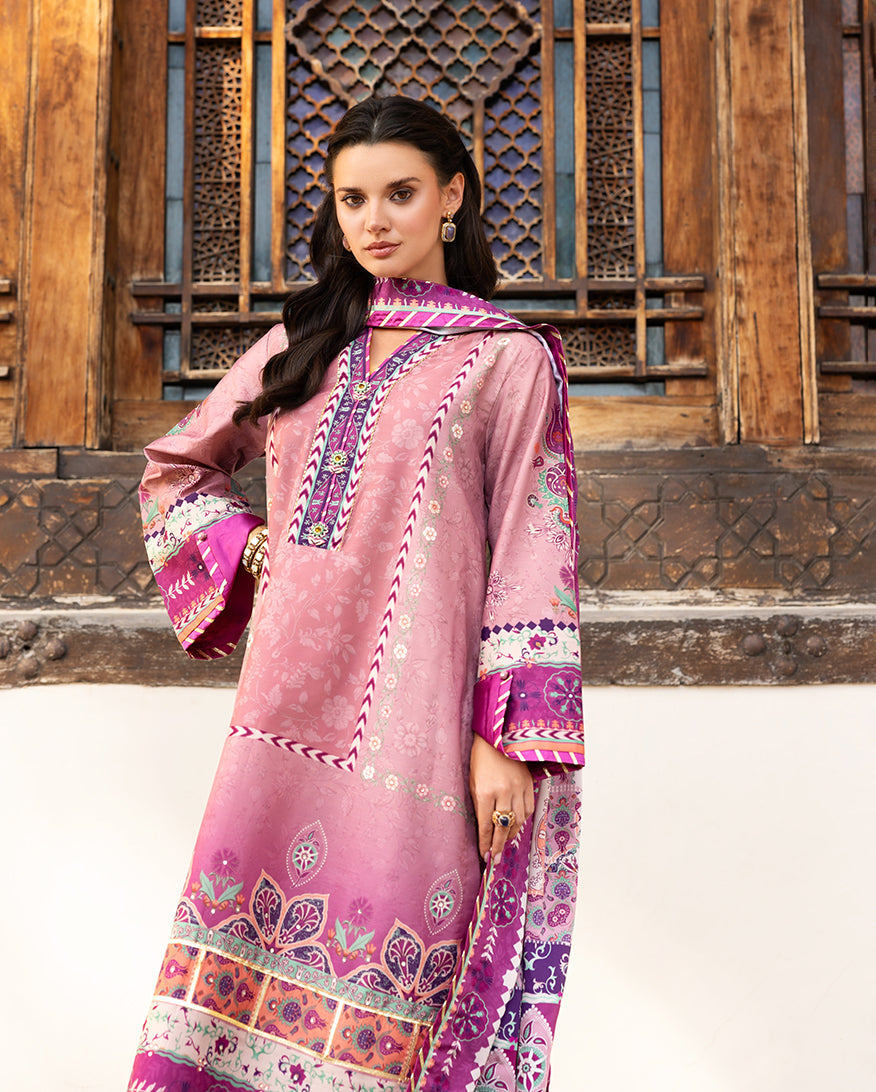 Women Wearing Stella Song Mauve Long Shirt for Festive Events - Pakistani Designer Wear for Women in UK | Kifat