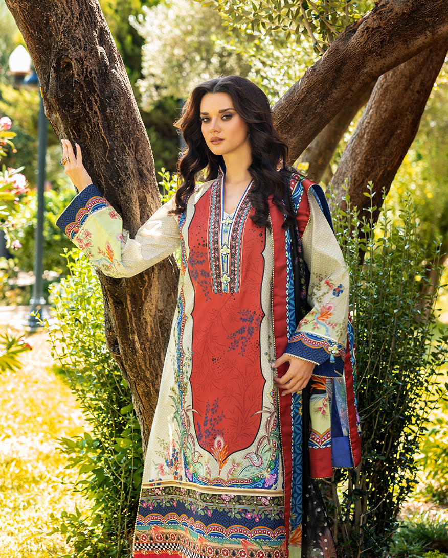 Women Wearing Ethereal Gleam Off White Long Shirt for Festive Events - Pakistani Designer Wear for Women in UK | Kifat