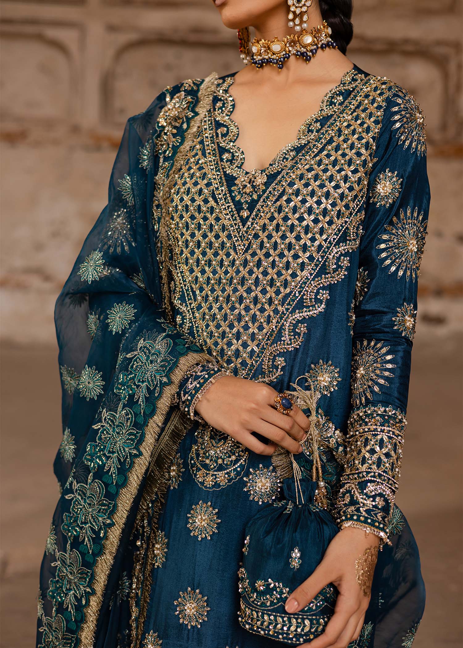 Women Wearing Zinia Zinc Long Shirt For Luxury Formals Events - Pakistani Designer Wear For Women In UK | Kifat