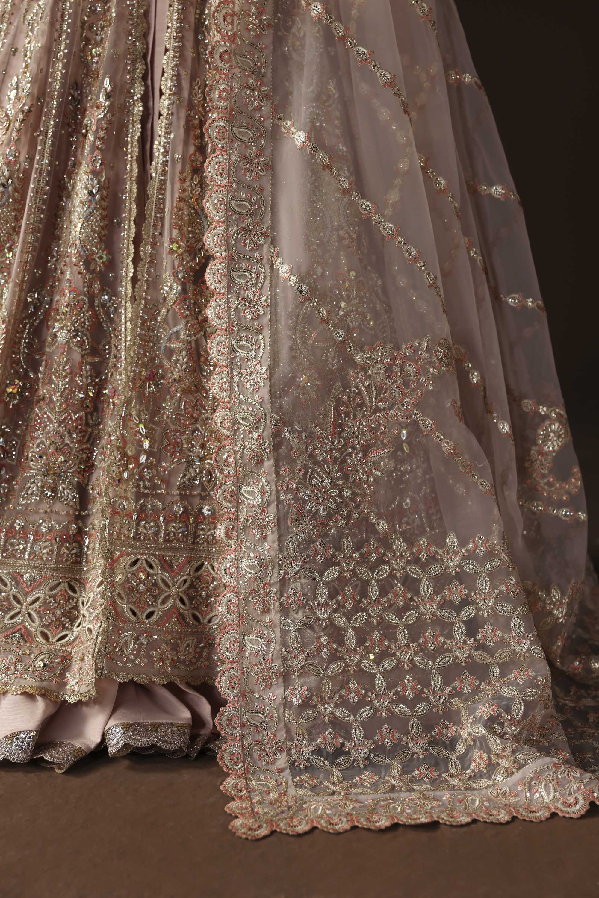 Women Wearing Ember Pink Peshwas For Luxury Formals Events - Pakistani Designer Wear For Women In UK | Kifat