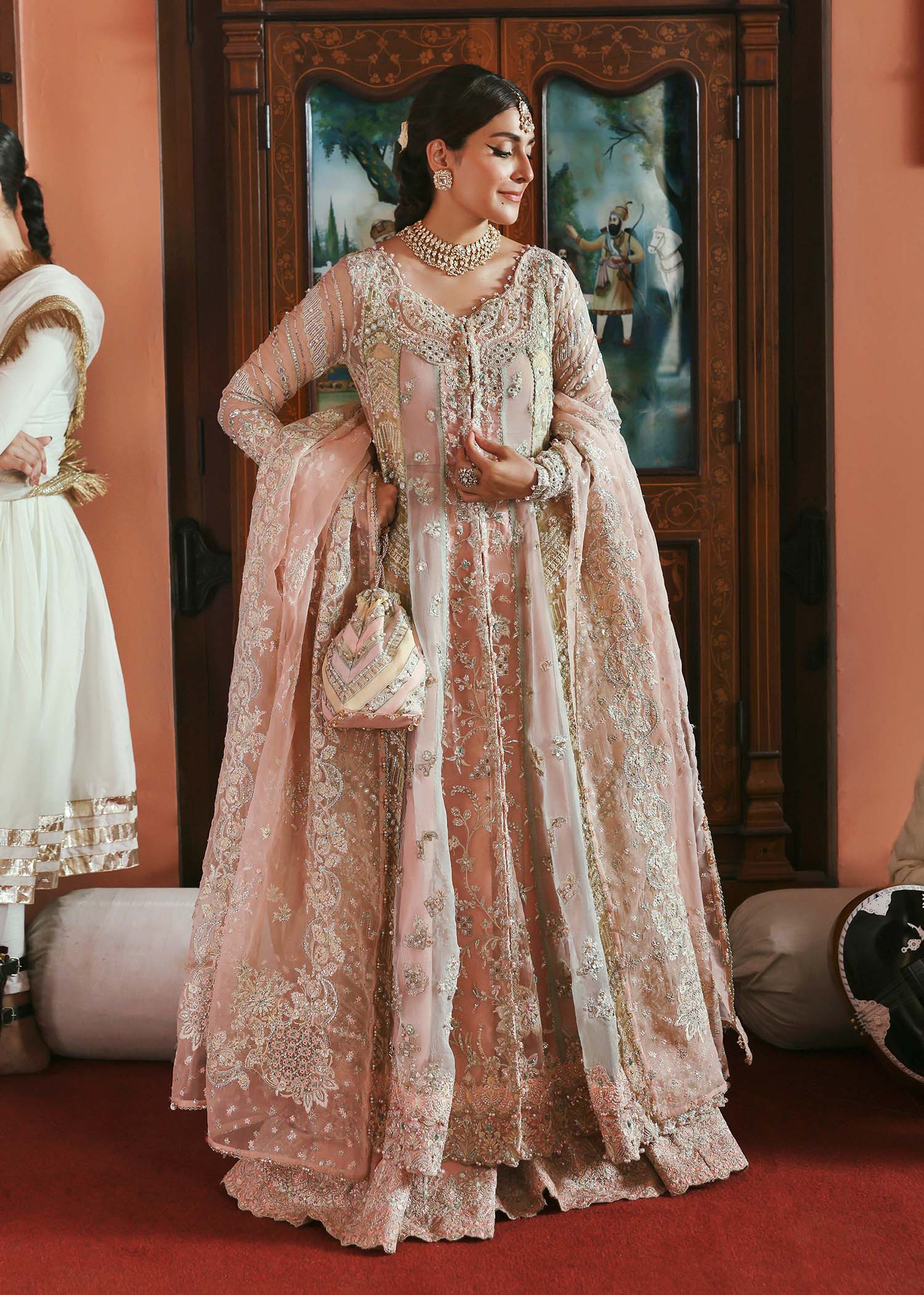 Kanwal Malik Mehar Jewel Tone Pishwas for Bridal wear, Guest of Formal Wedding - Pakistani Designer Wear for Women in UK | Kifat