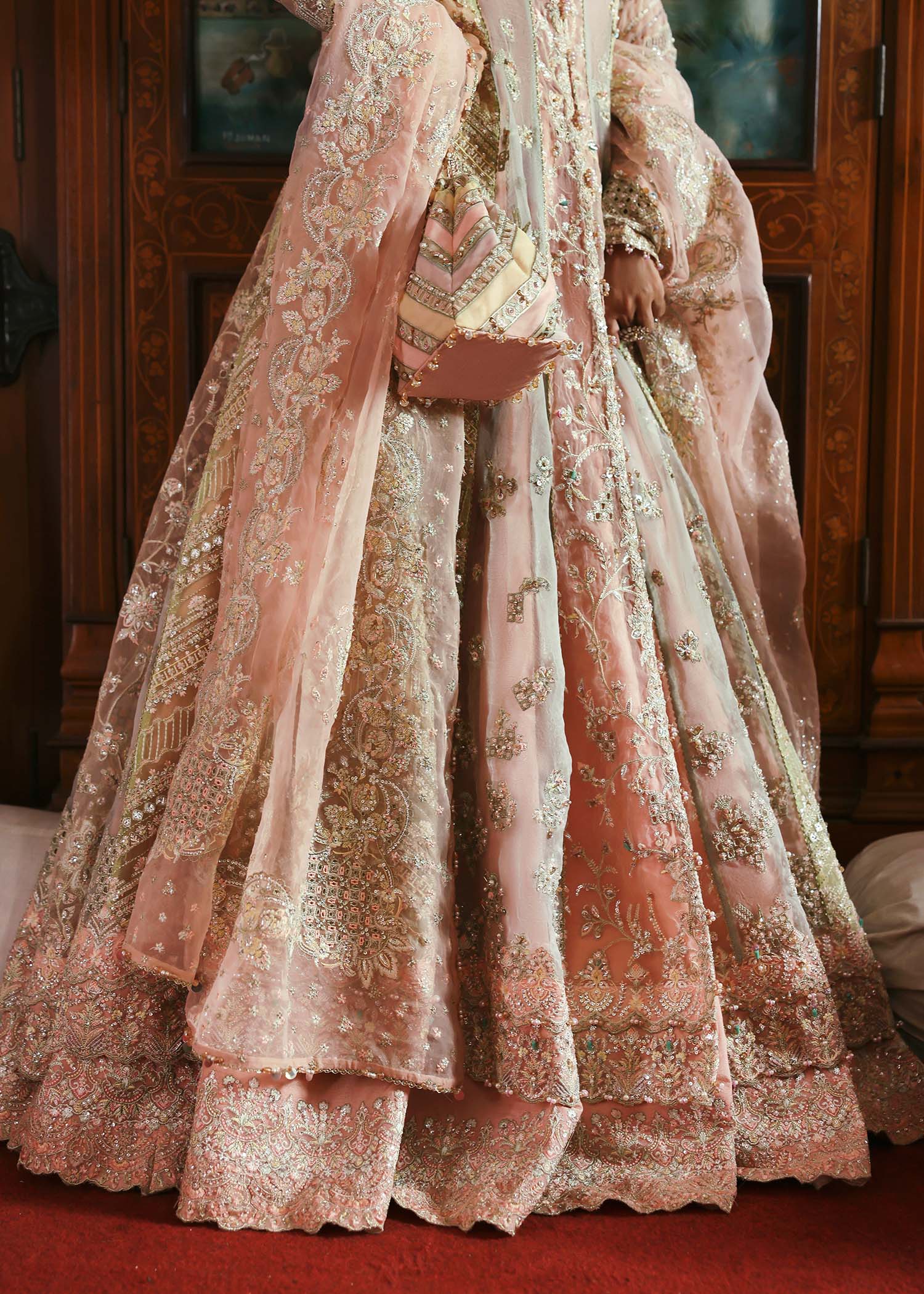 Kanwal Malik Mehar Jewel Tone Pishwas for Bridal wear, Guest of Formal Wedding - Pakistani Designer Wear for Women in UK | Kifat