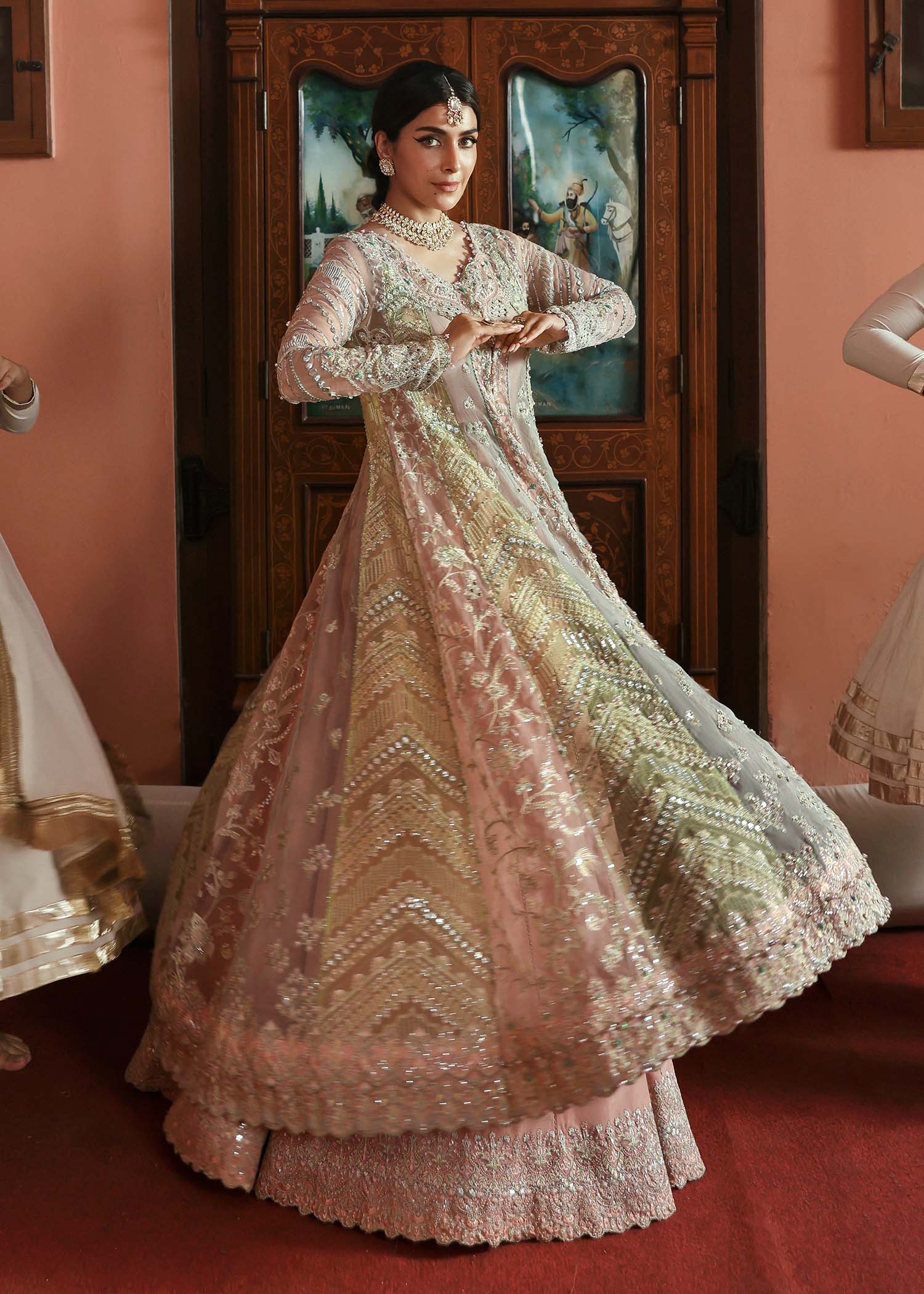 Kanwal Malik Mehar Jewel Tone Pishwas for Bridal wear, Guest of Formal Wedding - Pakistani Designer Wear for Women in UK | Kifat