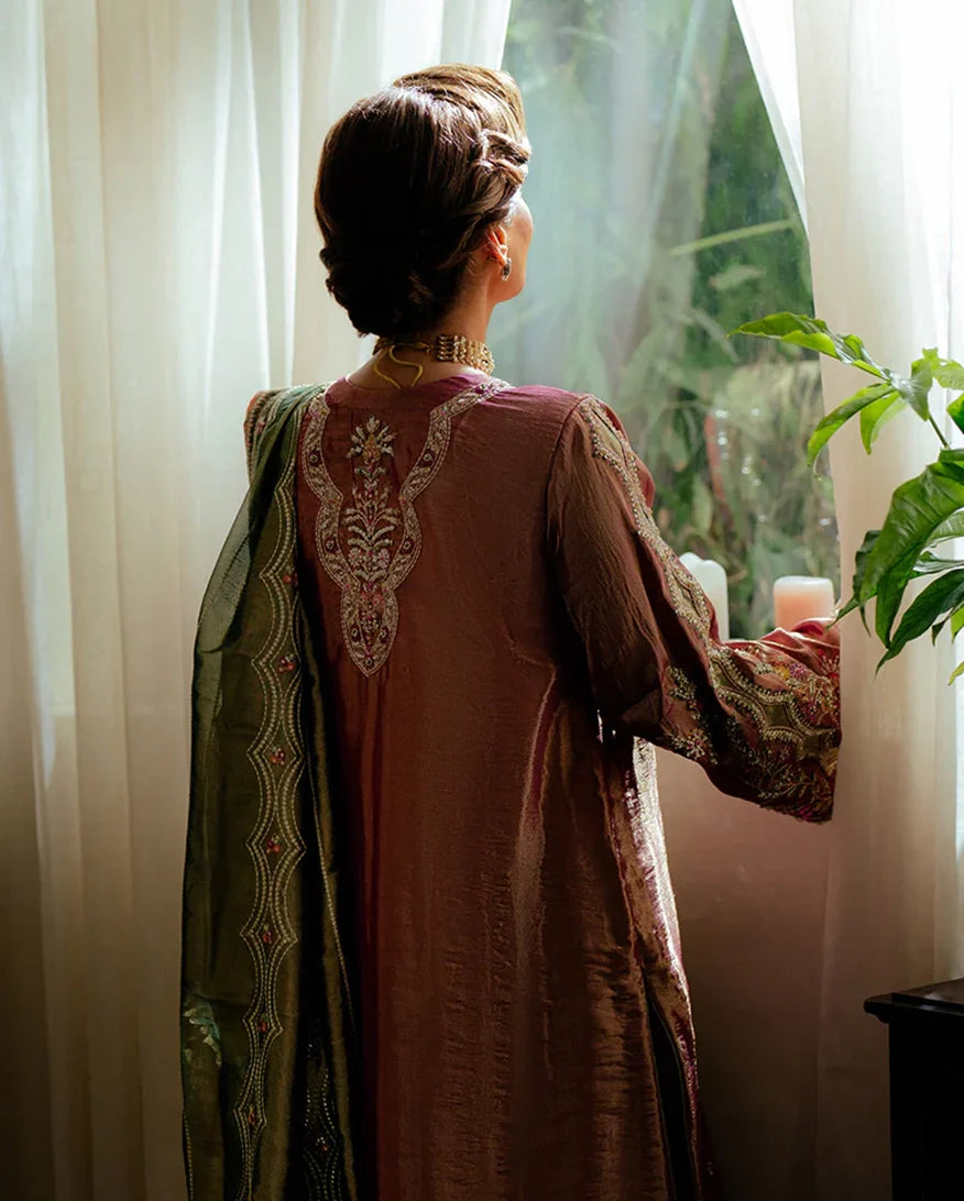 Women Wearing Seema Light Pink Long Shirt for Formal Events - Pakistani Designer Wear for Women in UK | Kifat