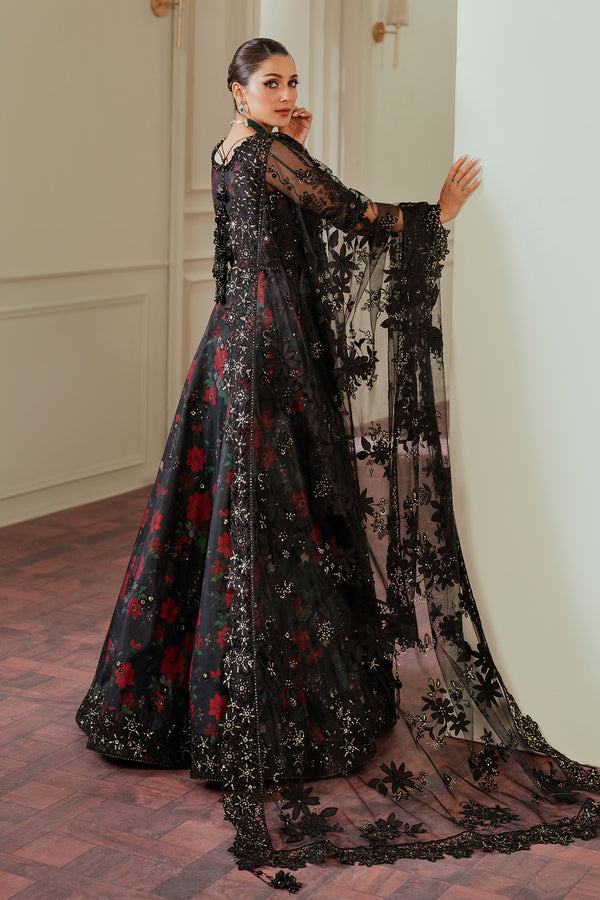 Baroque NET CH13-05 Black Frock,Lehenga for Formal Events - Pakistani Designer Wear for Women in UK | Kifat