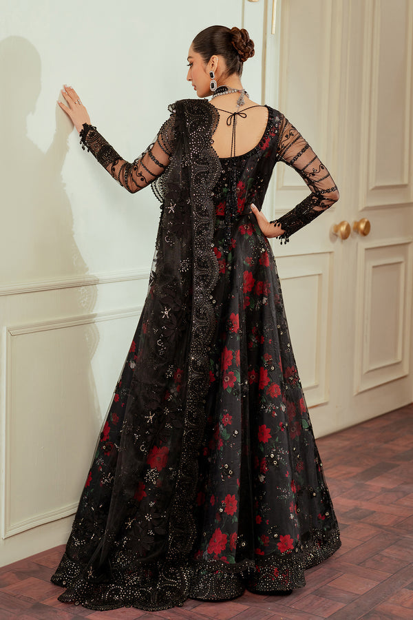 Baroque NET CH13-05 Black Frock,Lehenga for Formal Events - Pakistani Designer Wear for Women in UK | Kifat