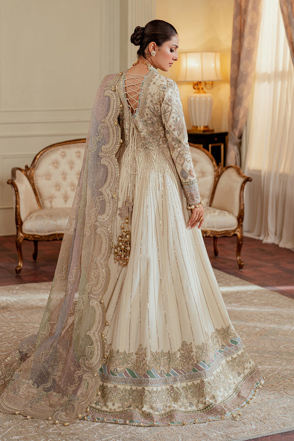 Baroque NET CH13-06 Ivory Frock,Lehenga for Wedding Wear - Pakistani Designer Wear for Women in UK | Kifat
