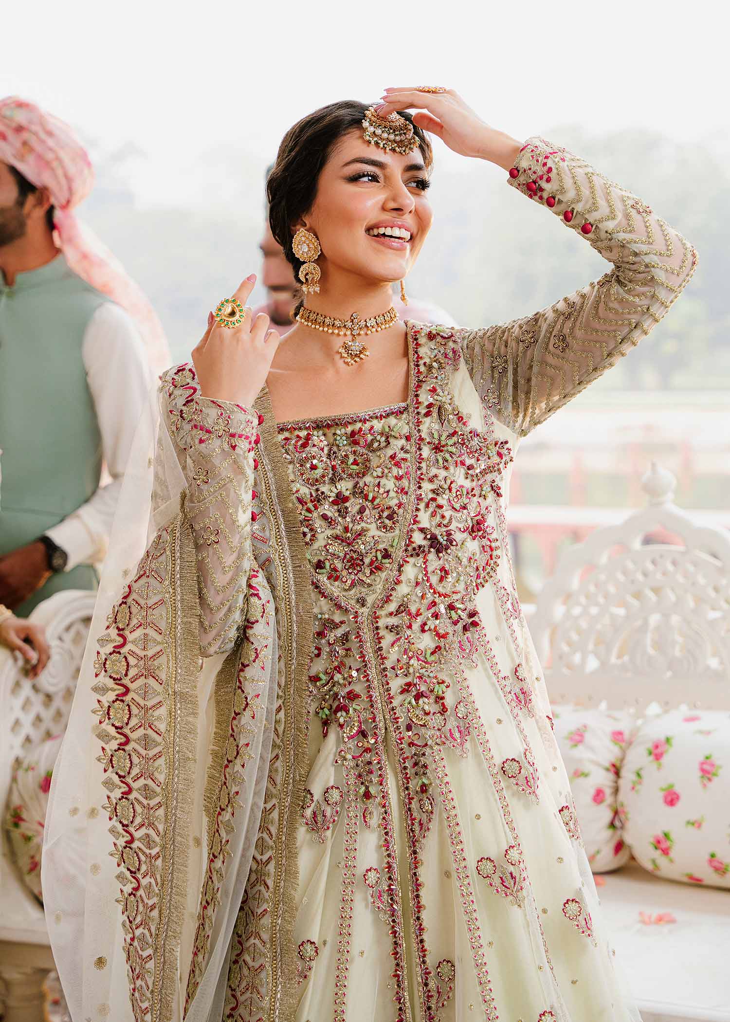 Women Wearing Kaneel Patel Peshwas For Formals Events - Pakistani Designer Wear For Women In UK | Kifat