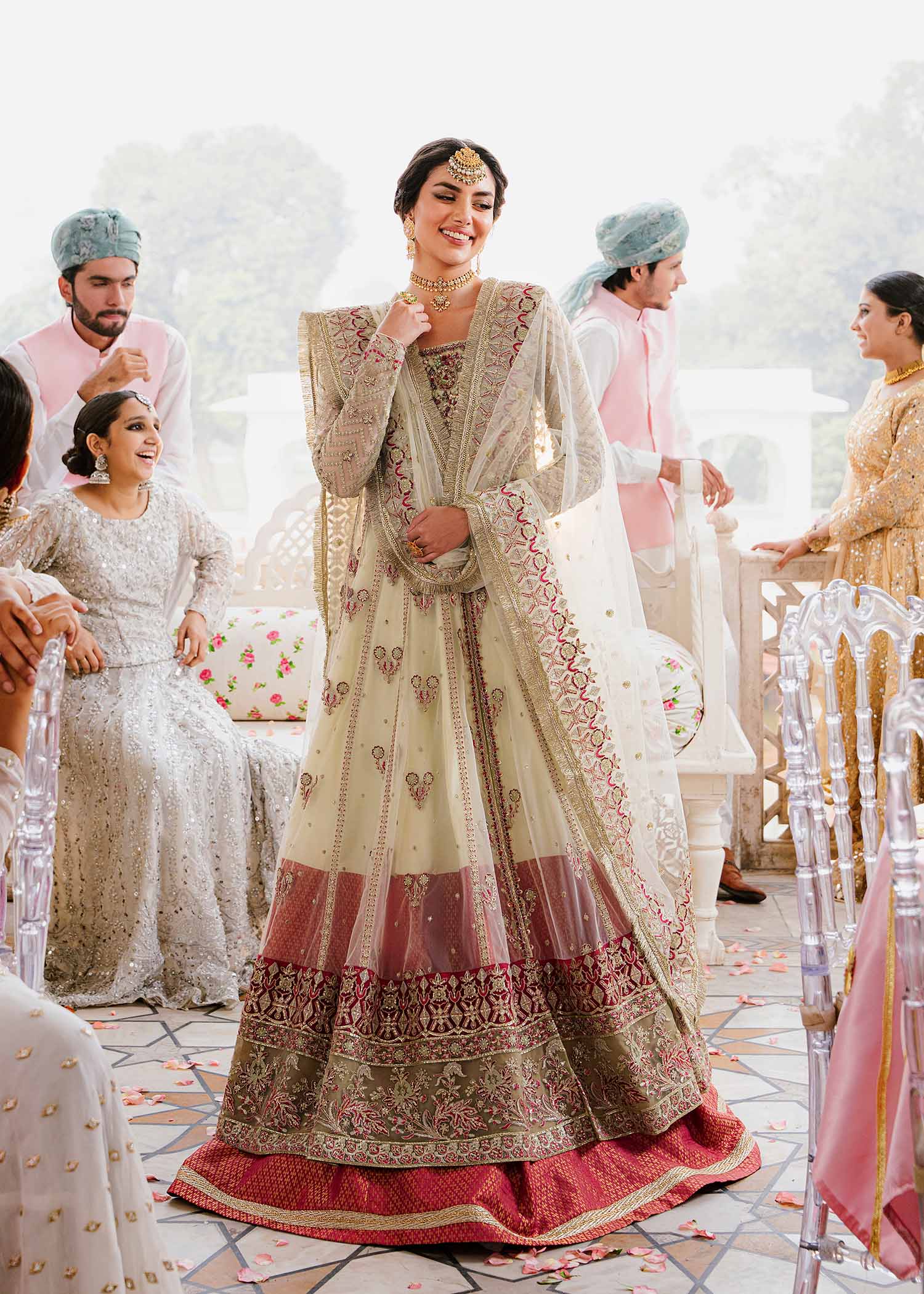 Women Wearing Kaneel Patel Peshwas For Formals Events - Pakistani Designer Wear For Women In UK | Kifat