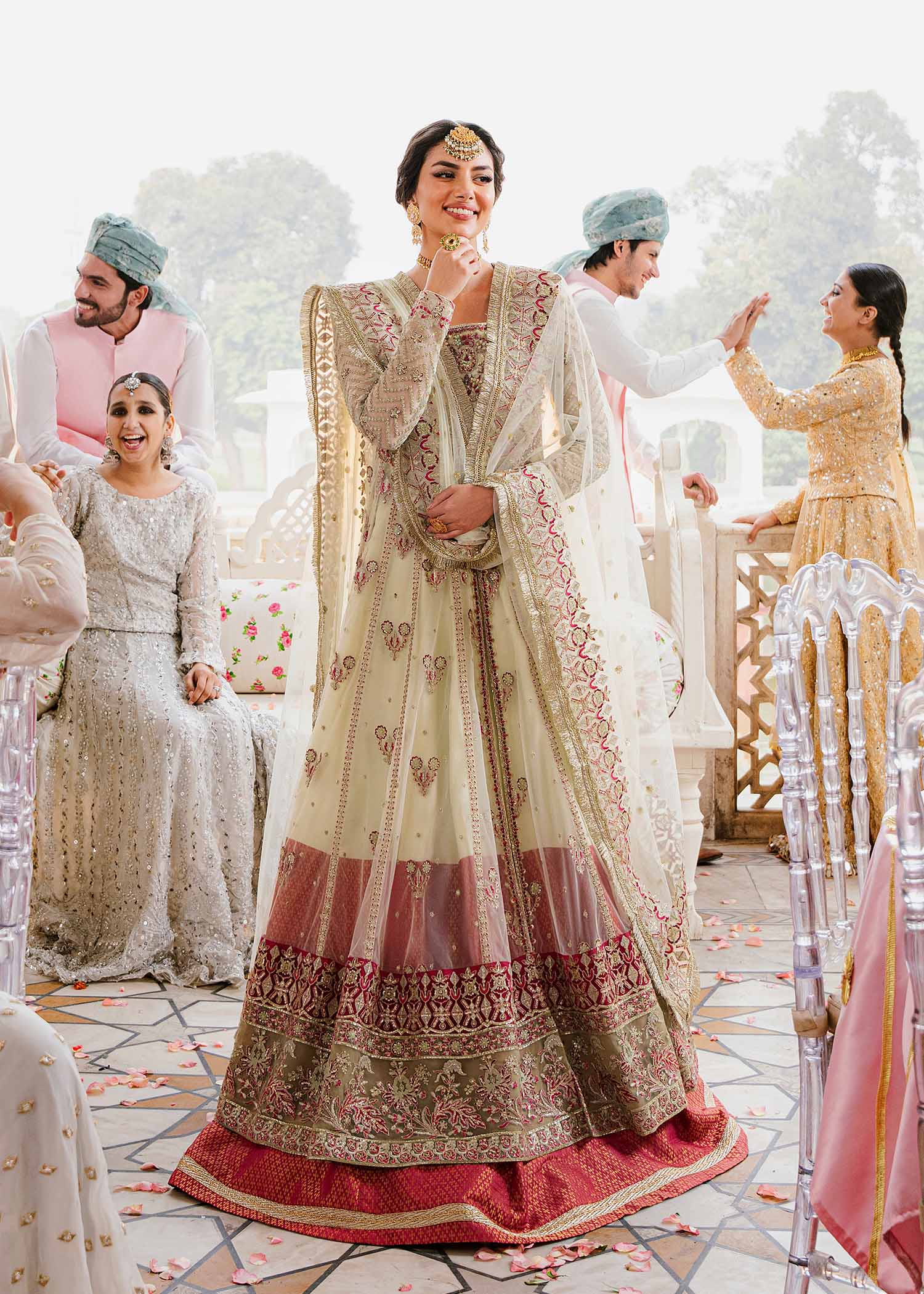 Women Wearing Kaneel Patel Peshwas For Formals Events - Pakistani Designer Wear For Women In UK | Kifat