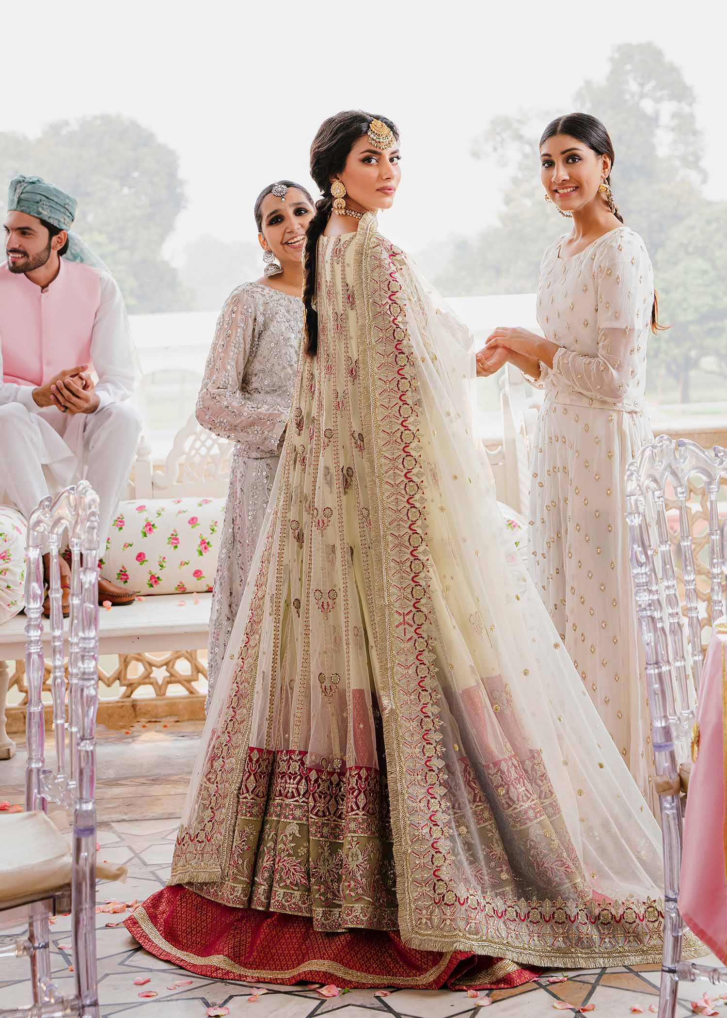 Women Wearing Kaneel Patel Peshwas For Formals Events - Pakistani Designer Wear For Women In UK | Kifat