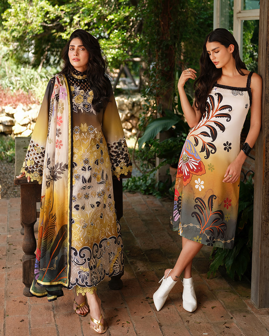 Women Wearing Timeless Charm Omber Long Shirt For Luxury Events - Pakistani Designer Wear For Women In UK | Kifat