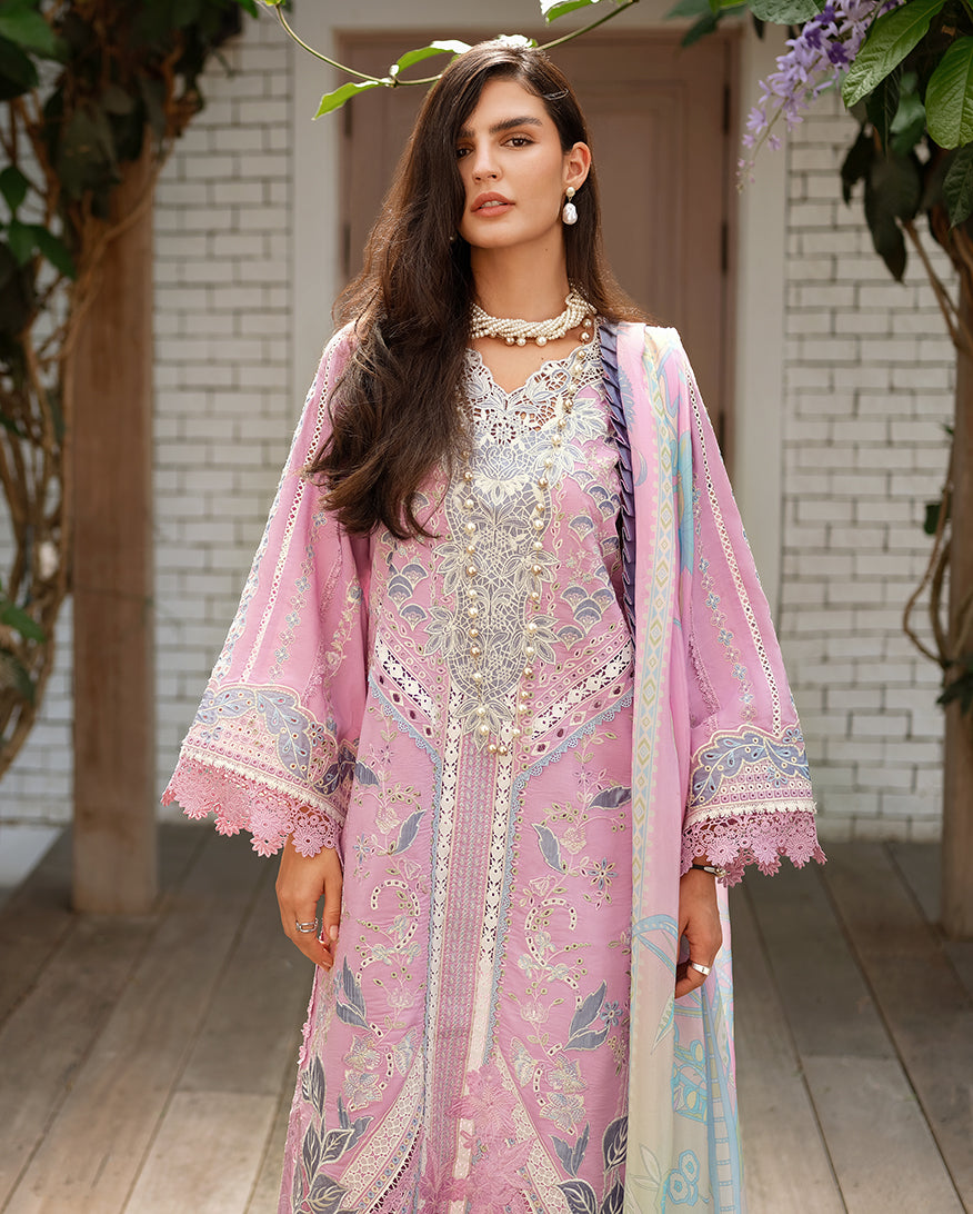 Women Wearing Endless Love Pale Pink Long Shirt For Luxury Events - Pakistani Designer Wear For Women In UK | Kifat