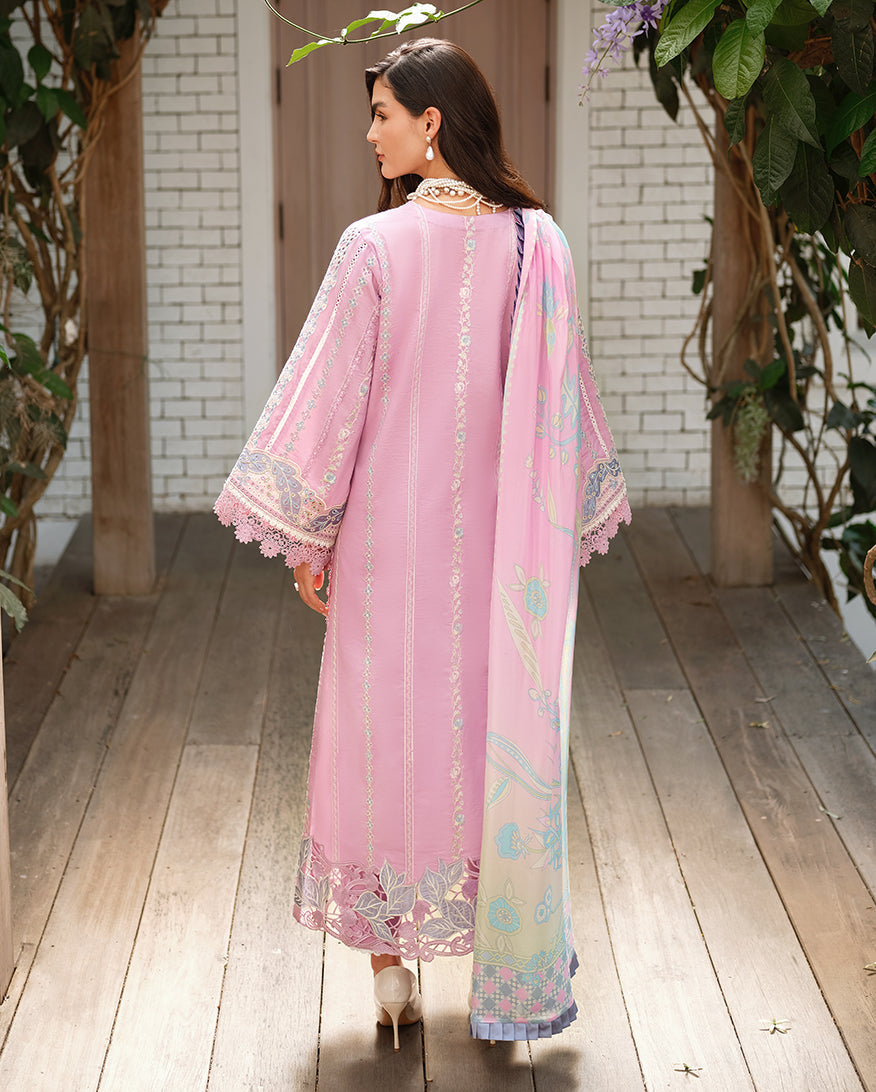 Women Wearing Endless Love Pale Pink Long Shirt For Luxury Events - Pakistani Designer Wear For Women In UK | Kifat