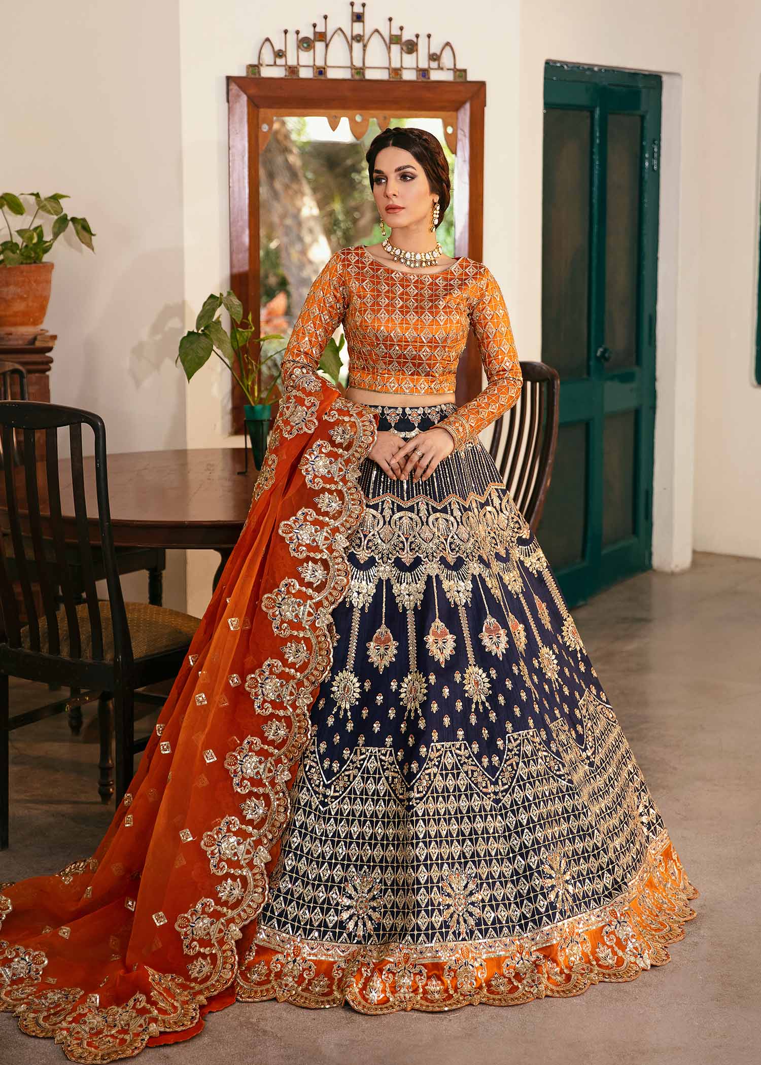Women Wearing Sirena Multi Lehenga Choli For Formals Events - Pakistani Designer Wear For Women In UK | Kifat