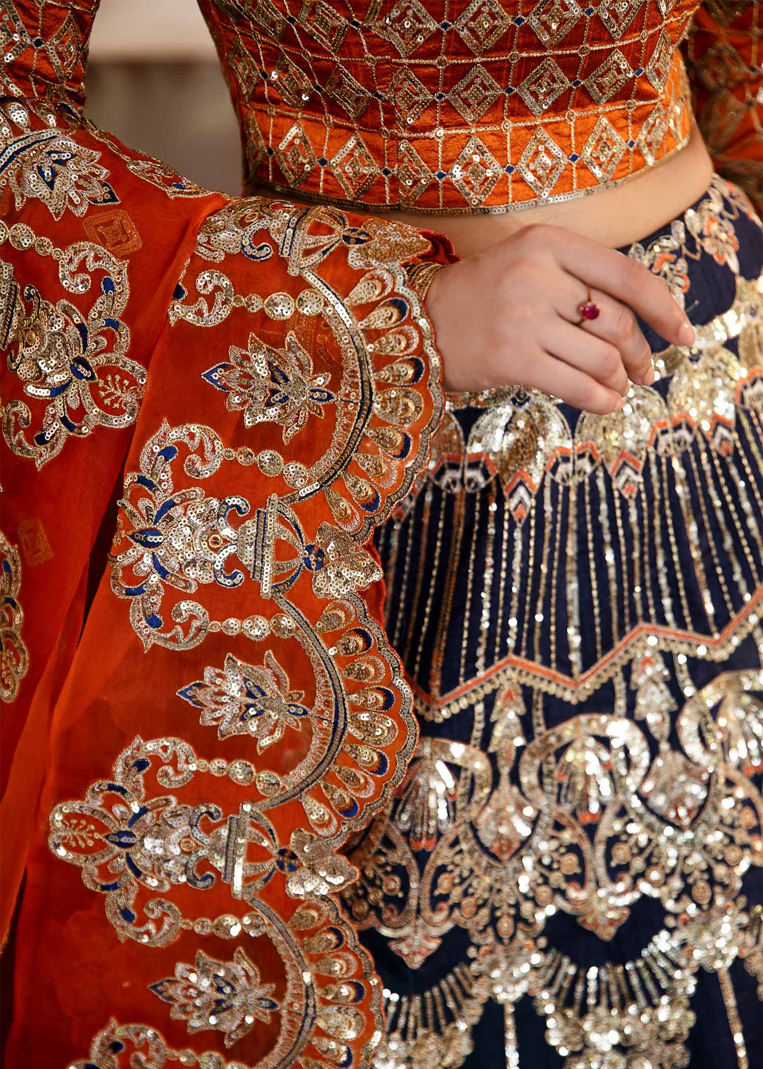 Women Wearing Sirena Multi Lehenga Choli For Formals Events - Pakistani Designer Wear For Women In UK | Kifat
