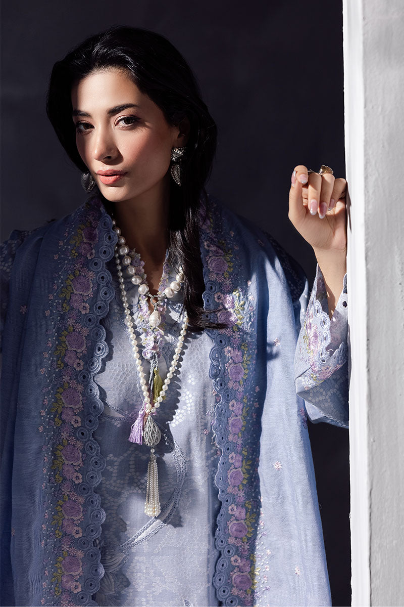 Women Wearing Maysa Steal Grey Long Shirt for Casual Events - Pakistani Designer Wear for Women in UK | Kifat