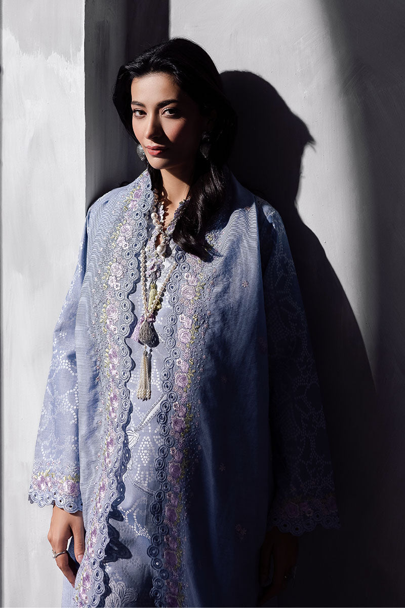 Women Wearing Maysa Steal Grey Long Shirt for Casual Events - Pakistani Designer Wear for Women in UK | Kifat