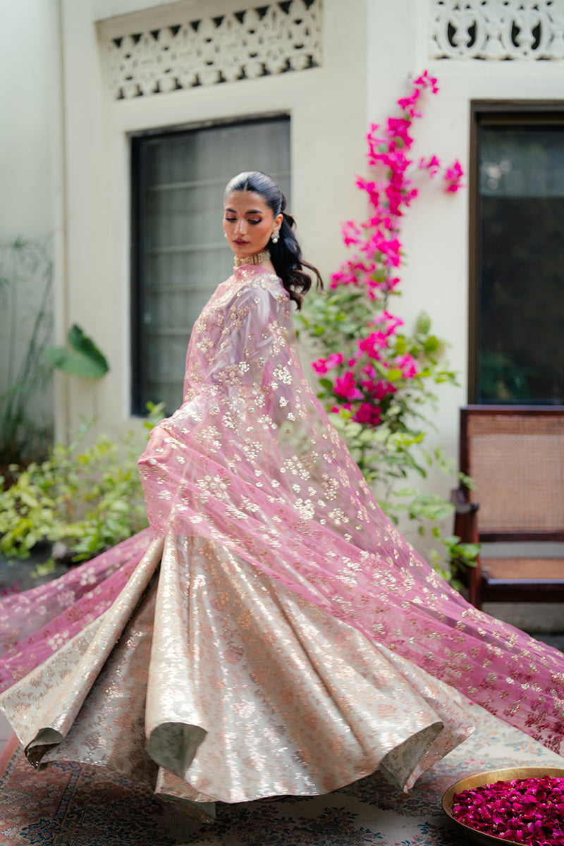 Women Wearing Zima Mint Green Lehnga Choli for Formal Events - Pakistani Designer Wear for Women in UK | Kifat