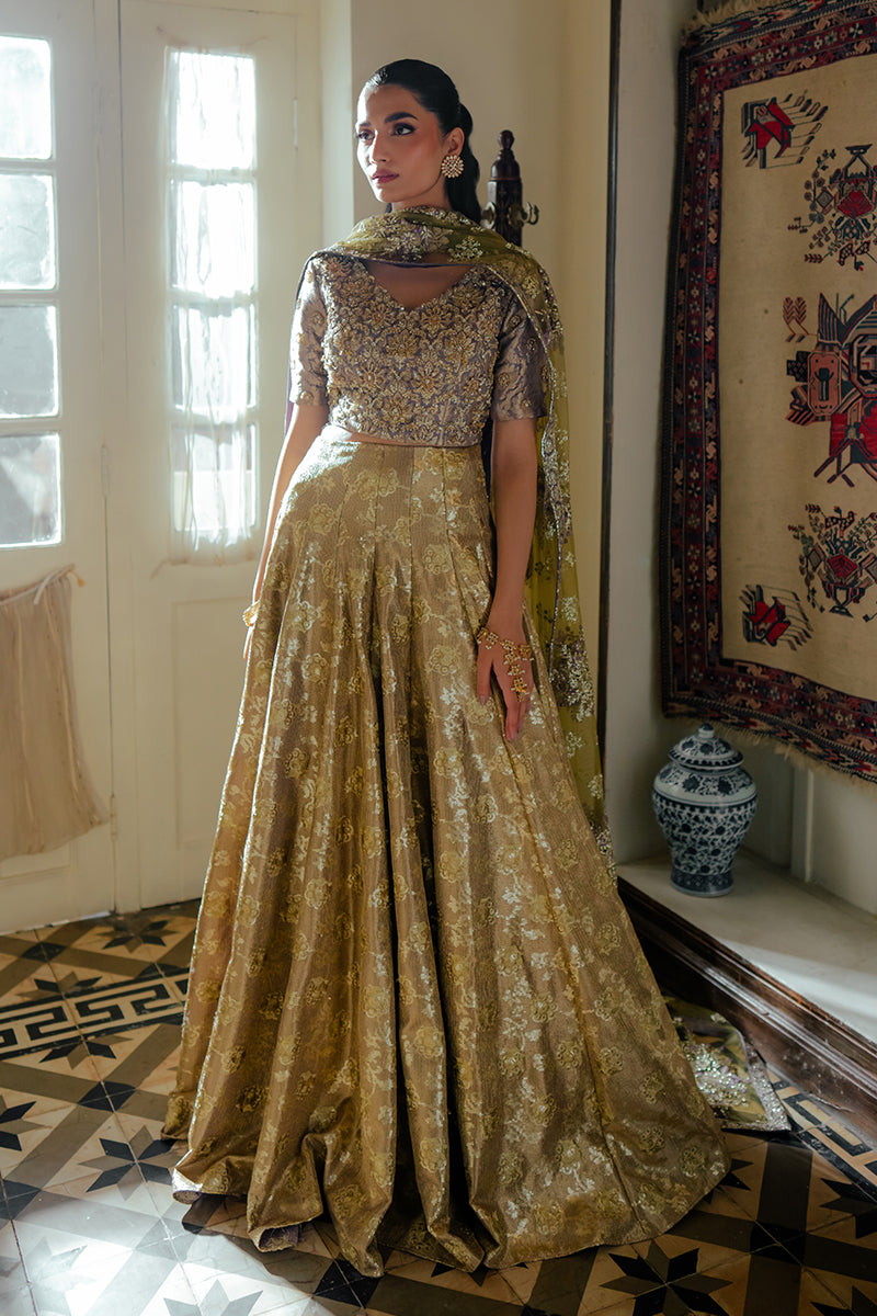 Women Wearing Elma Lavender Lehnga Choli for Formal Events - Pakistani Designer Wear for Women in UK | Kifat