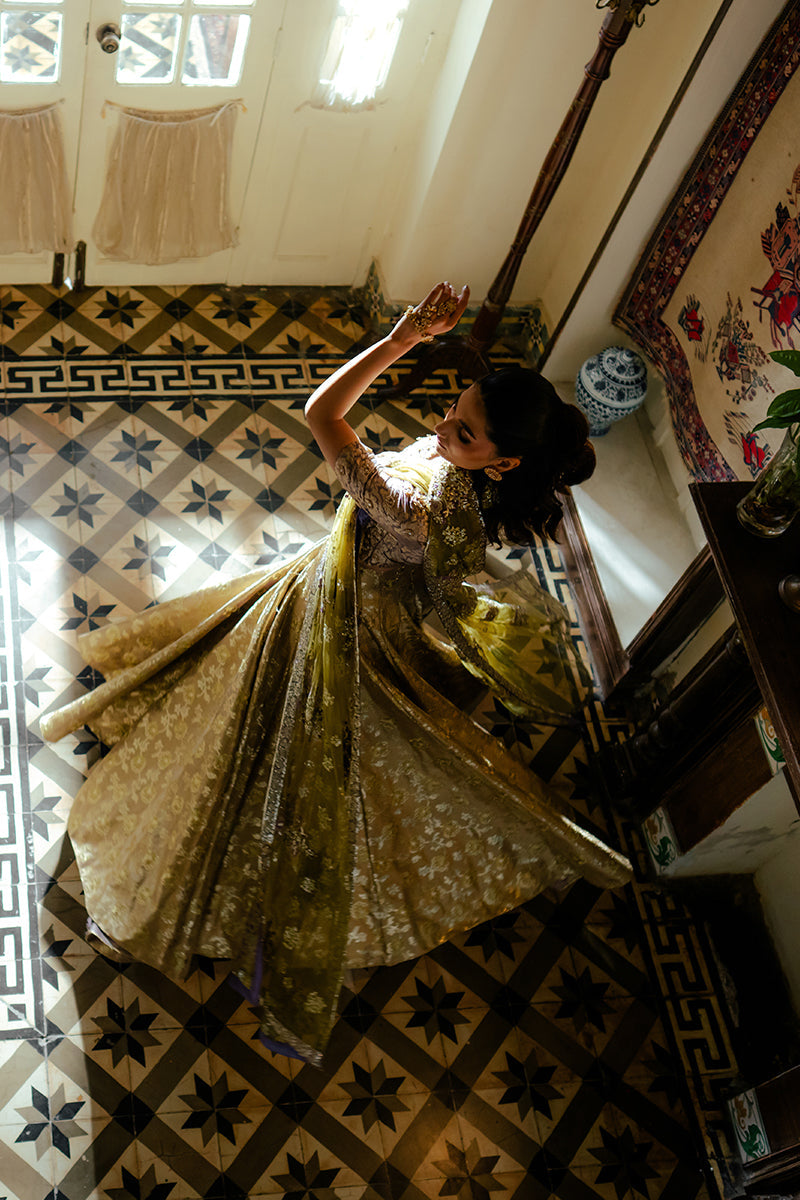 Women Wearing Elma Lavender Lehnga Choli for Formal Events - Pakistani Designer Wear for Women in UK | Kifat