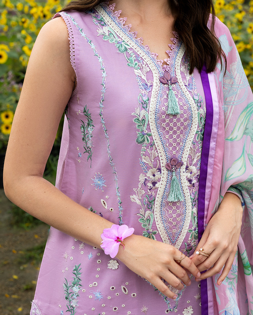 Women Wearing Peony Glow Light Pink Long Shirt for Festive Events - Pakistani Designer Wear for Women in UK | Kifat
