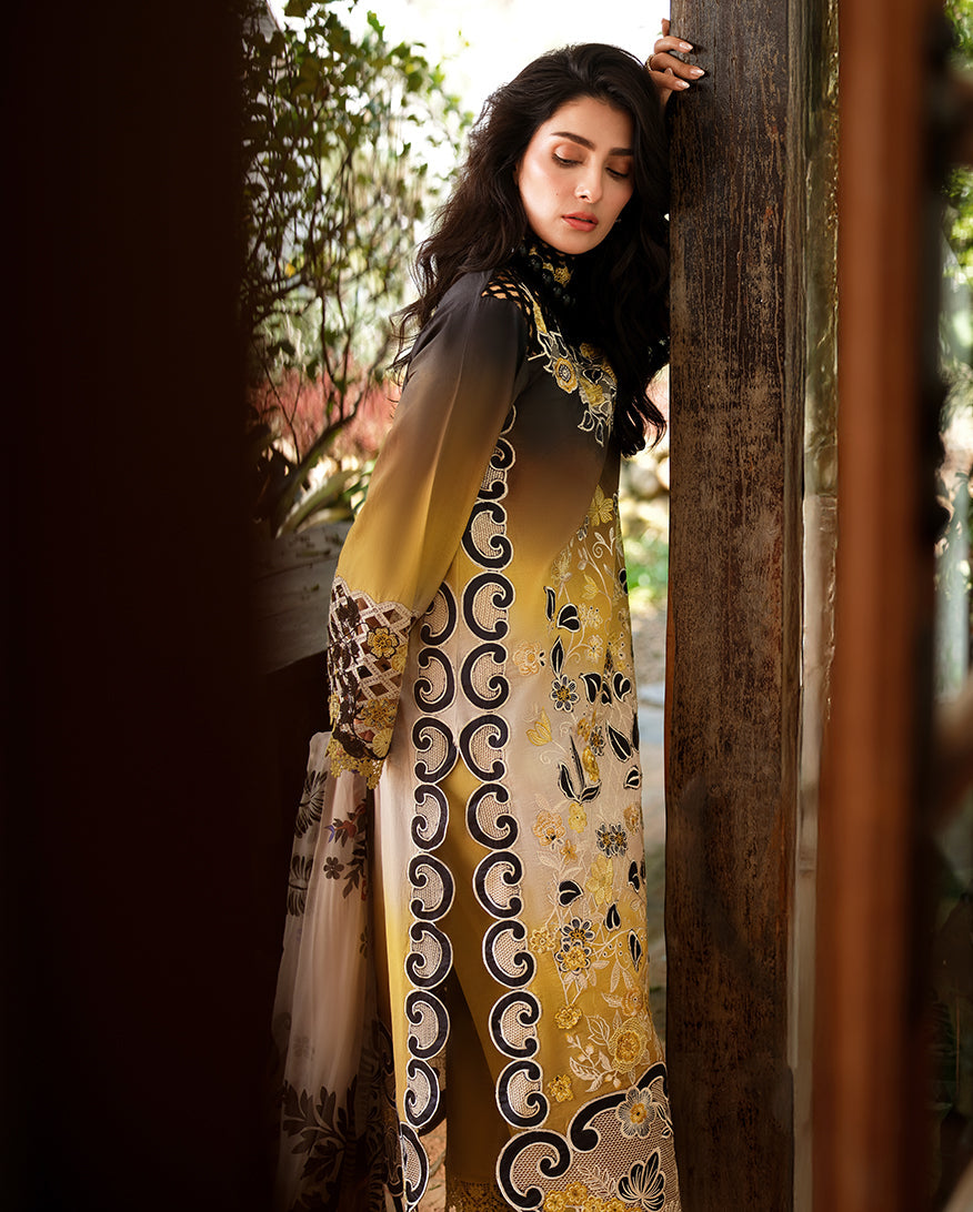 Women Wearing Timeless Charm Omber Long Shirt For Luxury Events - Pakistani Designer Wear For Women In UK | Kifat