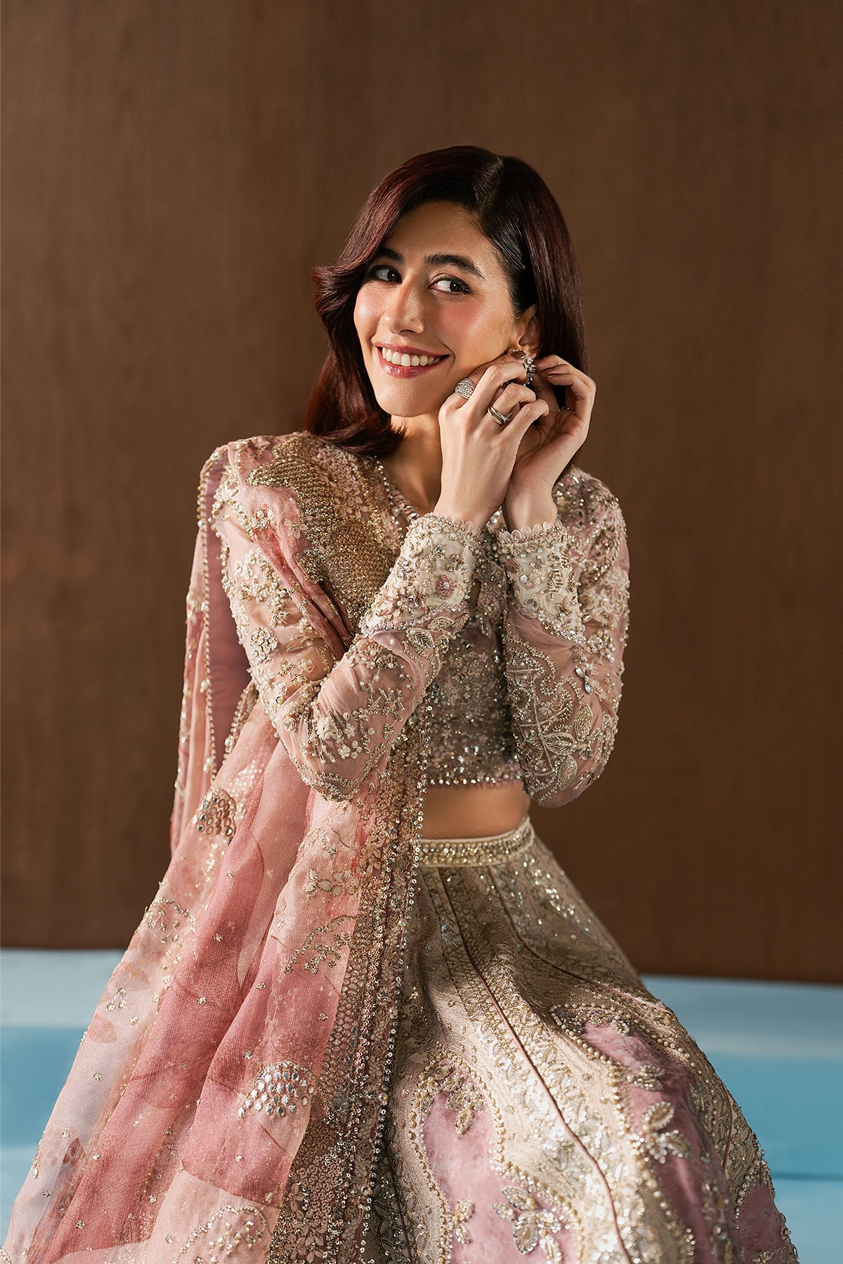 Women Wearing Zaviyah Off White Lehnga Choli  For Festive Events - Pakistani Designer Wear For Women In Uk | Kifat