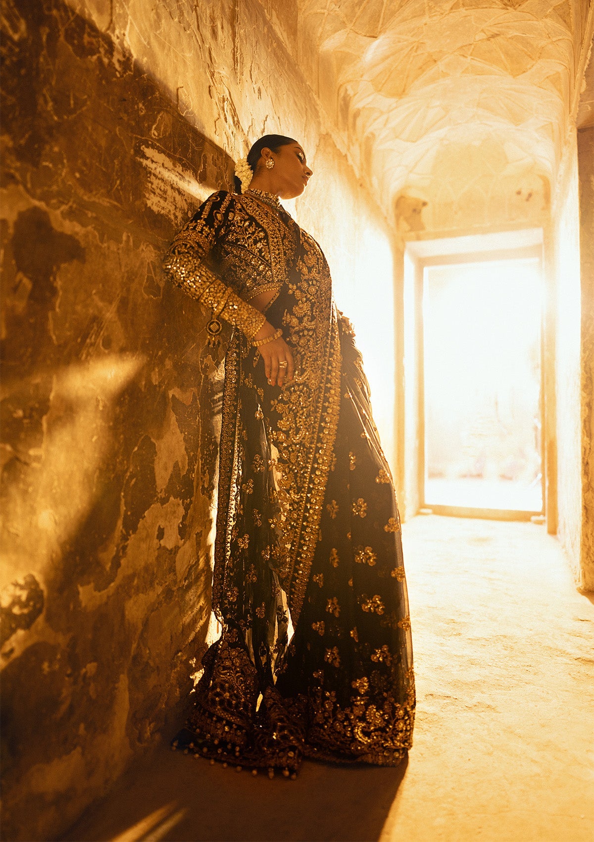 DASTOOR - LOOK 04 Black Trouser For Formal Events - Pakistani Designer Wear for Women in UK | Kifat