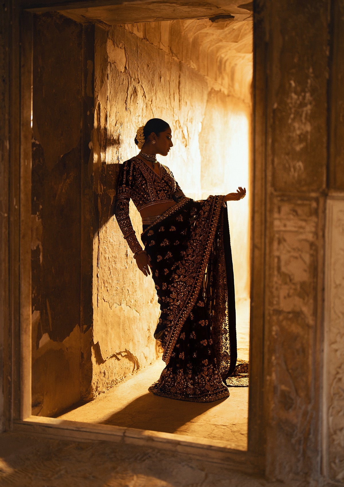 DASTOOR - LOOK 04 Black Trouser For Formal Events - Pakistani Designer Wear for Women in UK | Kifat