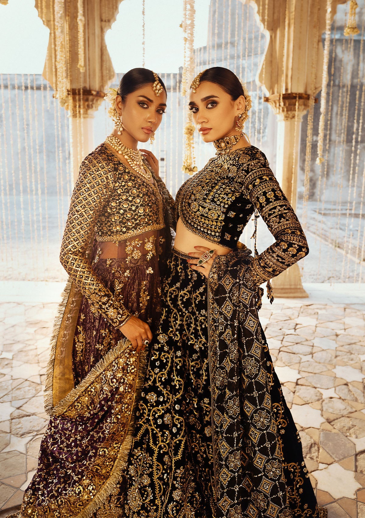 DASTOOR - LOOK 10 Midnight Purple Peshwas For Formal Events - Pakistani Designer Wear for Women in UK | Kifat